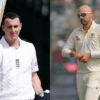 Harry Brook and Nathan Lyon