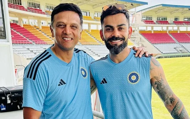 Rahul Dravid and Virat Kohli