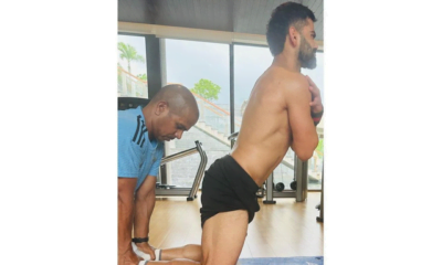 Virat Kohli in gym