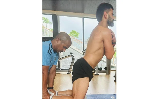 Virat Kohli in gym