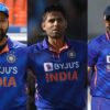 Rohit Sharma, Suryakumar Yadav and Sanju Samson