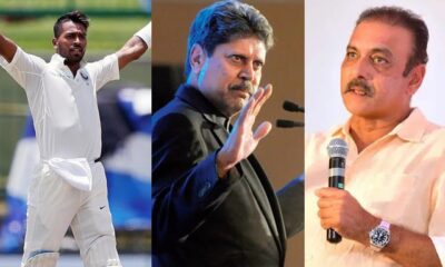 Hardik Pandya, Kapil Dev, Ravi Shastr