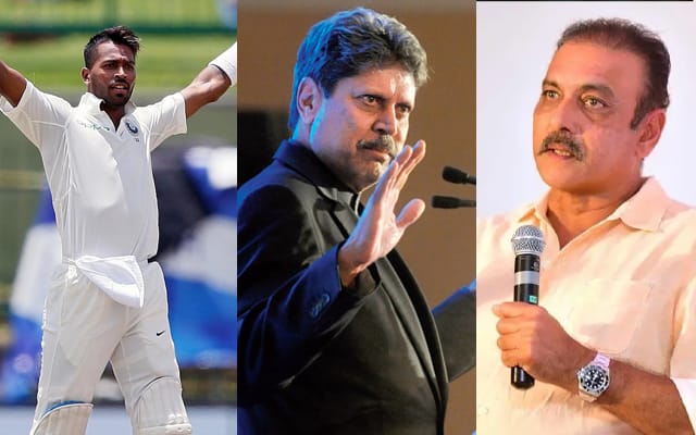 Hardik Pandya, Kapil Dev, Ravi Shastr