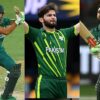 Babar Azam, Shaheen Afridi, and Mohammed Rizwan