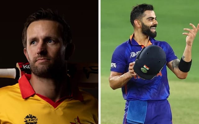 Craig Ervine and Virat Kohli