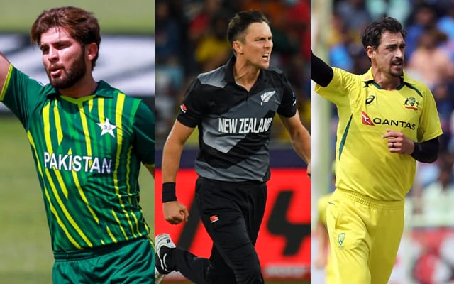 Shaheen Afridi, Trent Boult and Mitchell Starc