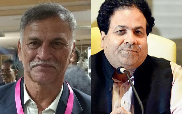 Indian Cricket Board President Roger Binny and Vice President Rajiv Shukla