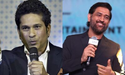 Sachin Tendulkar and MS Dhoni