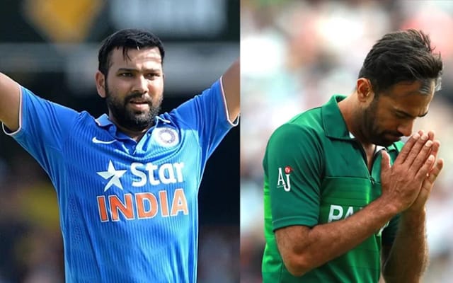 Rohit Sharma and Wahab Riaz