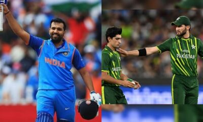 Rohit Sharma, Naseem Shah and Shaheen Afridi