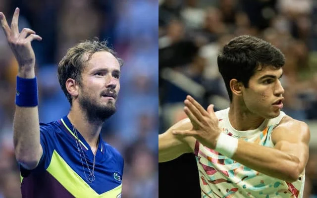 Daniil Medvedev and Carlos Alcaraz