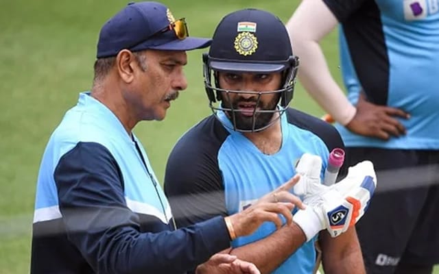 Ravi Shastri and Rohit Sharma