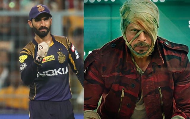 Dinesh Karthik and Shah Rukh Khan