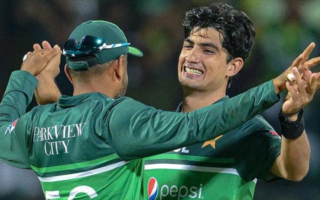 Naseem Shah and Babar Azam