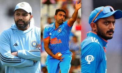 Rohit Sharma, Ravichandran Ashwin and Axar Patel