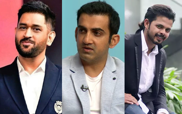 MS Dhoni, Gautam Gambhir and Sreesanth