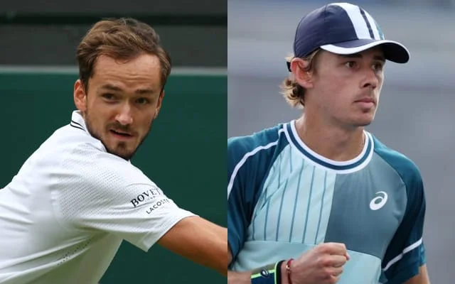 Daniil Medvedev and Alex de Minaur
