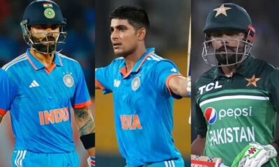 Virat Kohli, Shubman Gill and Babar Azam