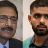 Zaka Ashraf and Babar Azam