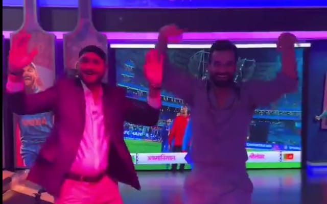 Irfan Pathan and Harbhajan Singh