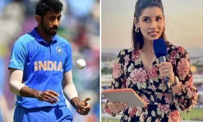 Jasprit Bumrah and Sanjana Ganesan