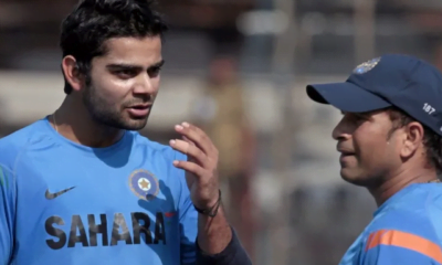 Virat Kohli and Sachin Tendulkar