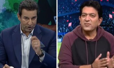 Wasim Akram and Hasan Raza