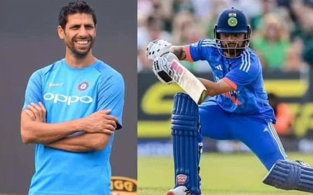 Ashish Nehra and Rinku Singh (Source - Twitter)