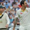 Mitchell Johnson and David Warner