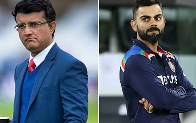 Sourav Ganguly and Virat Kohli