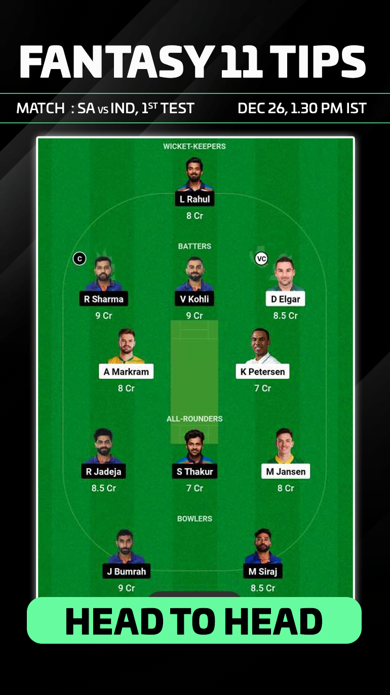 SA vs IND Dream11