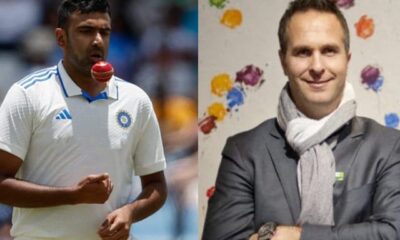 Ravichandran Ashwin and Michael Vaughan