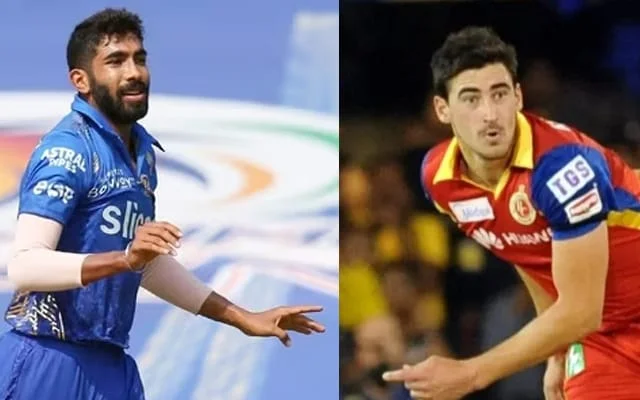 Jasprit Bumrah and Mitchell Starc (Source - Twitter)