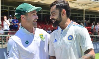 Dean Elgar and Virat Kohli