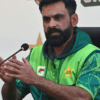 Pakistan players on Hafeez