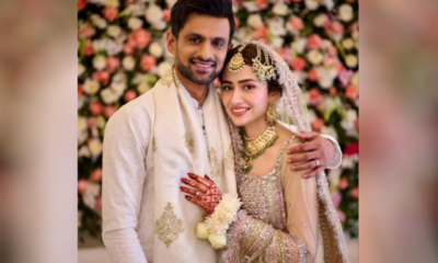 Shoaib Malik with his new wife (Source - X)