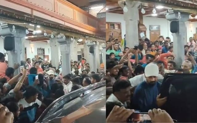 KL Rahul visits Sree Siddaganga Mutt in Tumkur