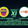 UP-W vs GUJ-W Dream11